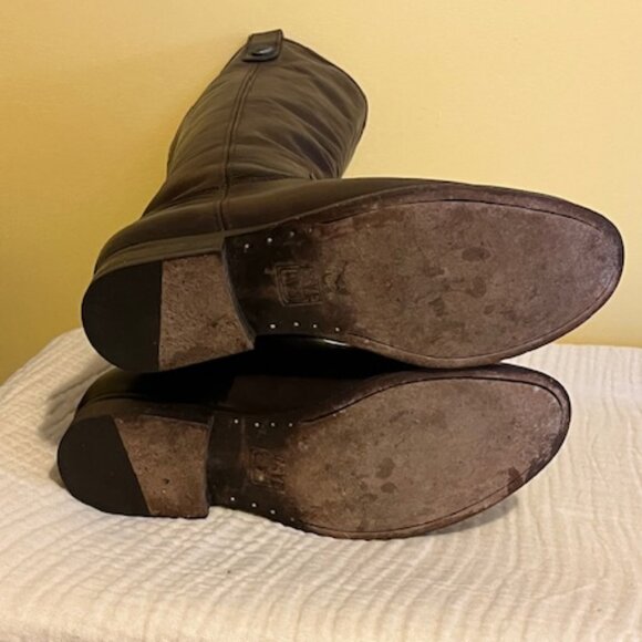 Melissa Button Dark Brown Leather riding boots (8.5 B US) - Picture 10 of 11